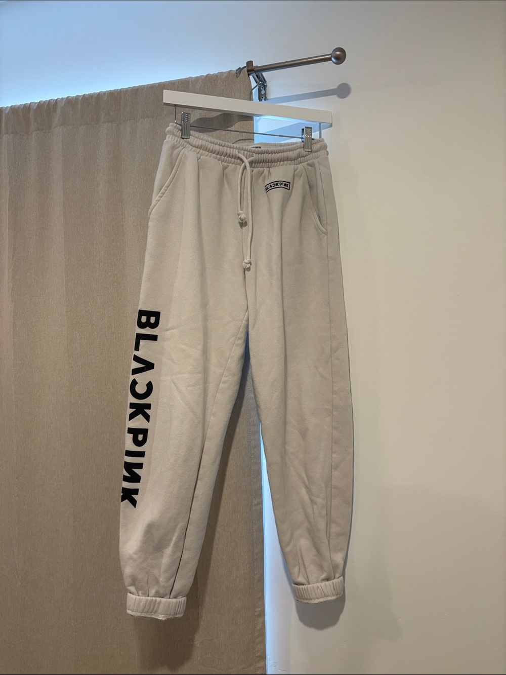 Cotton On Blackpink Logo Joggers - Light Beige